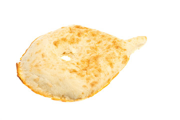 fresh bread on a white background