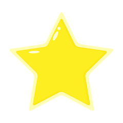 Customer satisfaction rating, stars 1 to 5, golden yellow