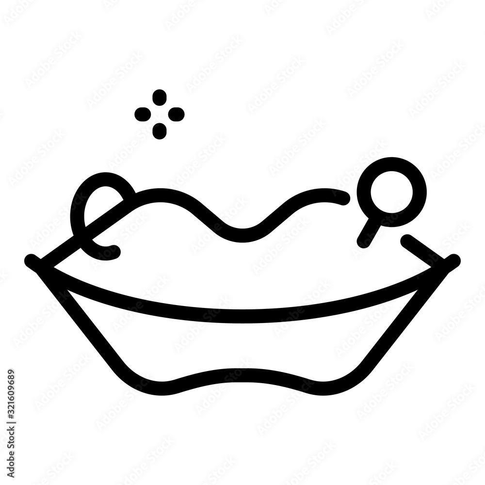 Poster lips piercing icon. outline lips piercing vector icon for web design isolated on white background