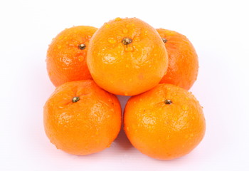 Orange on a white background