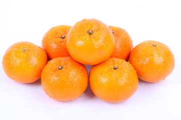 Orange on a white background