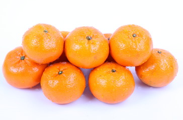 Orange on a white background