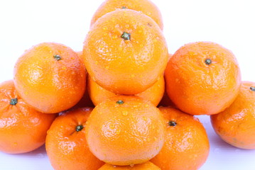 Orange on a white background