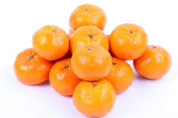 Orange on a white background