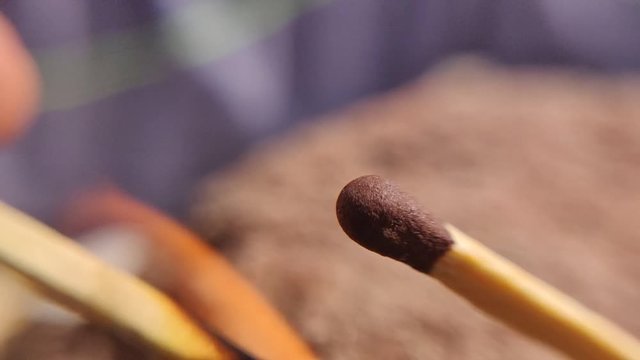 SlowMo matchstick firing