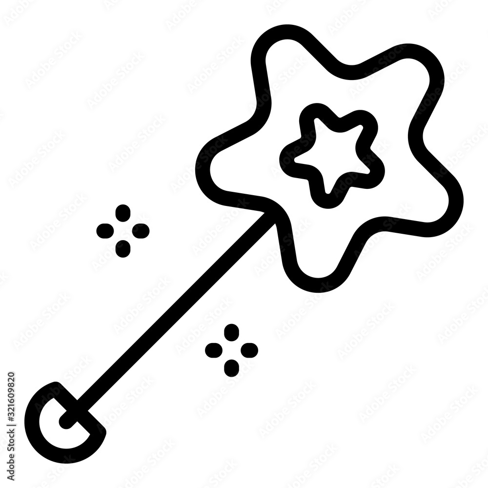 Poster star shape piercing icon. outline star shape piercing vector icon for web design isolated on white b