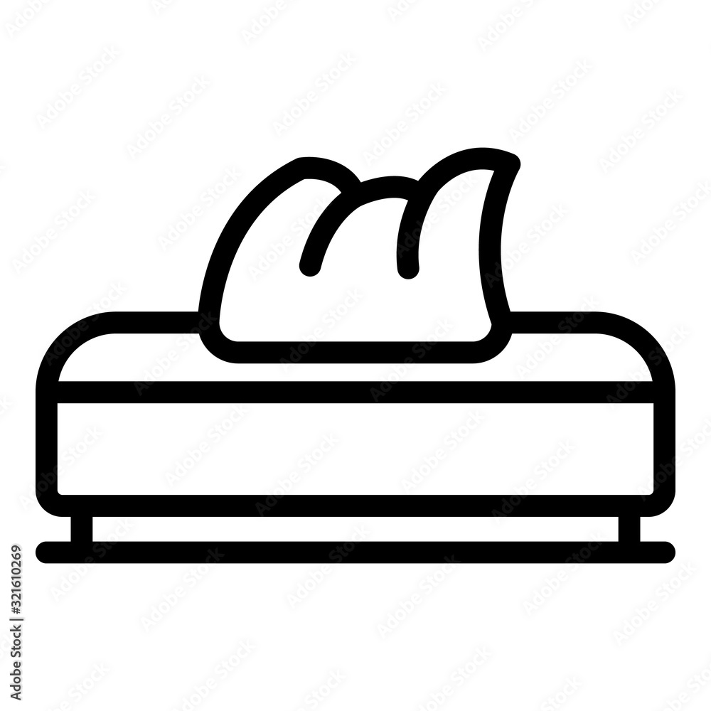 Poster wet wipes box icon. outline wet wipes box vector icon for web design isolated on white background