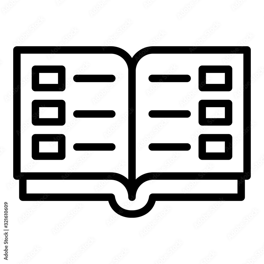 Poster envelope catalog icon. outline envelope catalog vector icon for web design isolated on white backgro