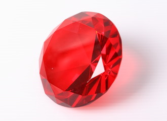 red diamond on white surface