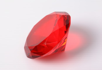 red diamond on white surface