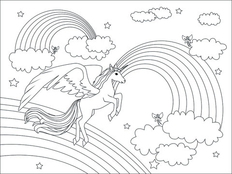 unicorn outline images browse 10 002 stock photos vectors and video adobe stock