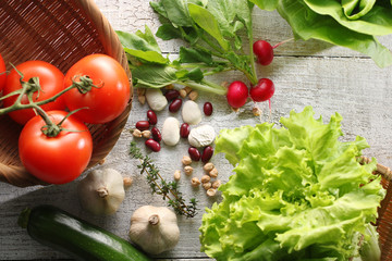 色々な野菜の集合イメージ写真