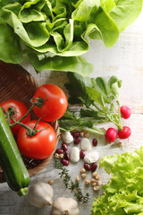 色々な野菜の集合イメージ写真