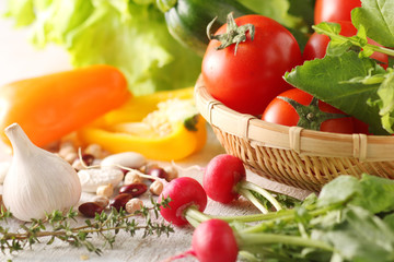 色々な野菜の集合イメージ写真