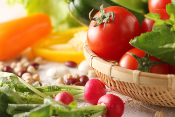 色々な野菜の集合イメージ写真