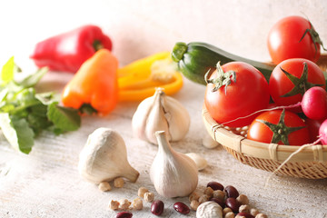 色々な野菜の集合イメージ写真