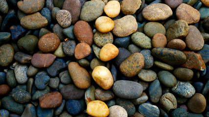 nature pebble beach stone background