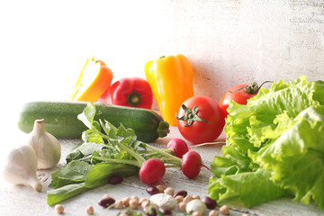 色々な野菜の集合イメージ写真