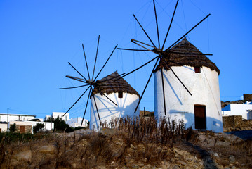 Wind mill in Greece, island of KOS 