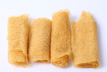 Tong Muan, a type of rolled wafer, a traditional dessert in Thailand