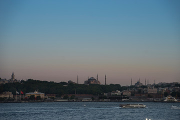 Istanbul mosque at sunset 