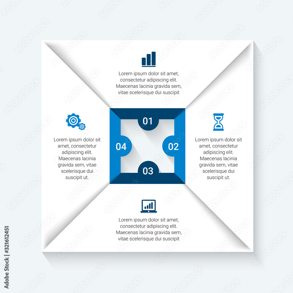 Poster infographic design vector and marketing icons can be used for workflow layout, diagram, annual repor
