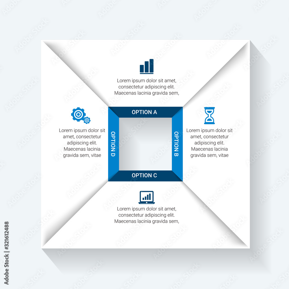 Poster infographic design vector and marketing icons can be used for workflow layout, diagram, annual repor