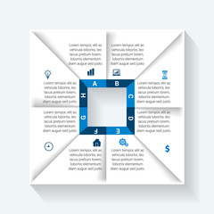 Infographic design vector and marketing icons can be used for workflow layout, diagram, annual report, web design. Business concept with options, steps or processes.
