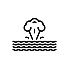 Black line icon for phenomenon 