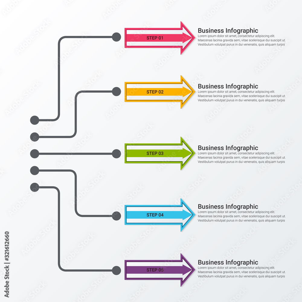 Poster infographic design vector and marketing icons can be used for workflow layout, diagram, annual repor