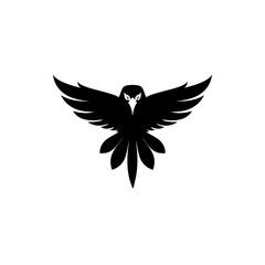 eagle symbol illustration, Icon design on white background.
