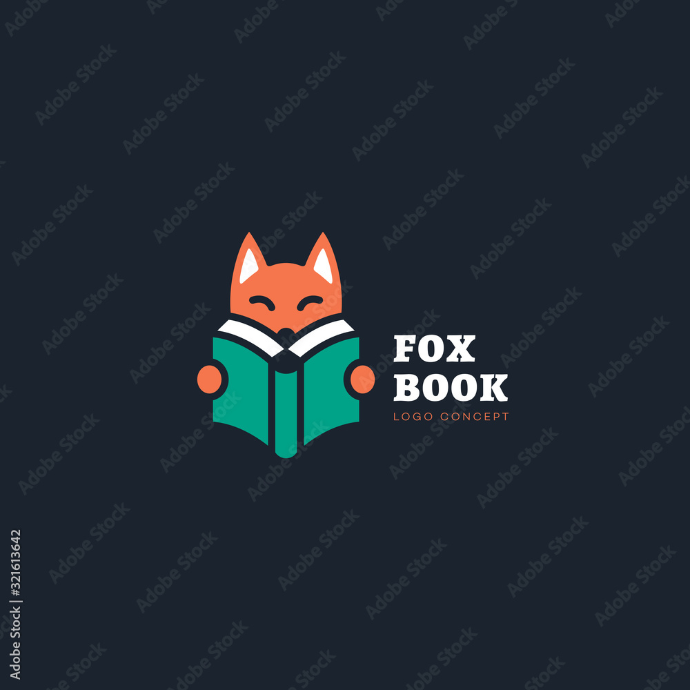 Poster Fox book logo