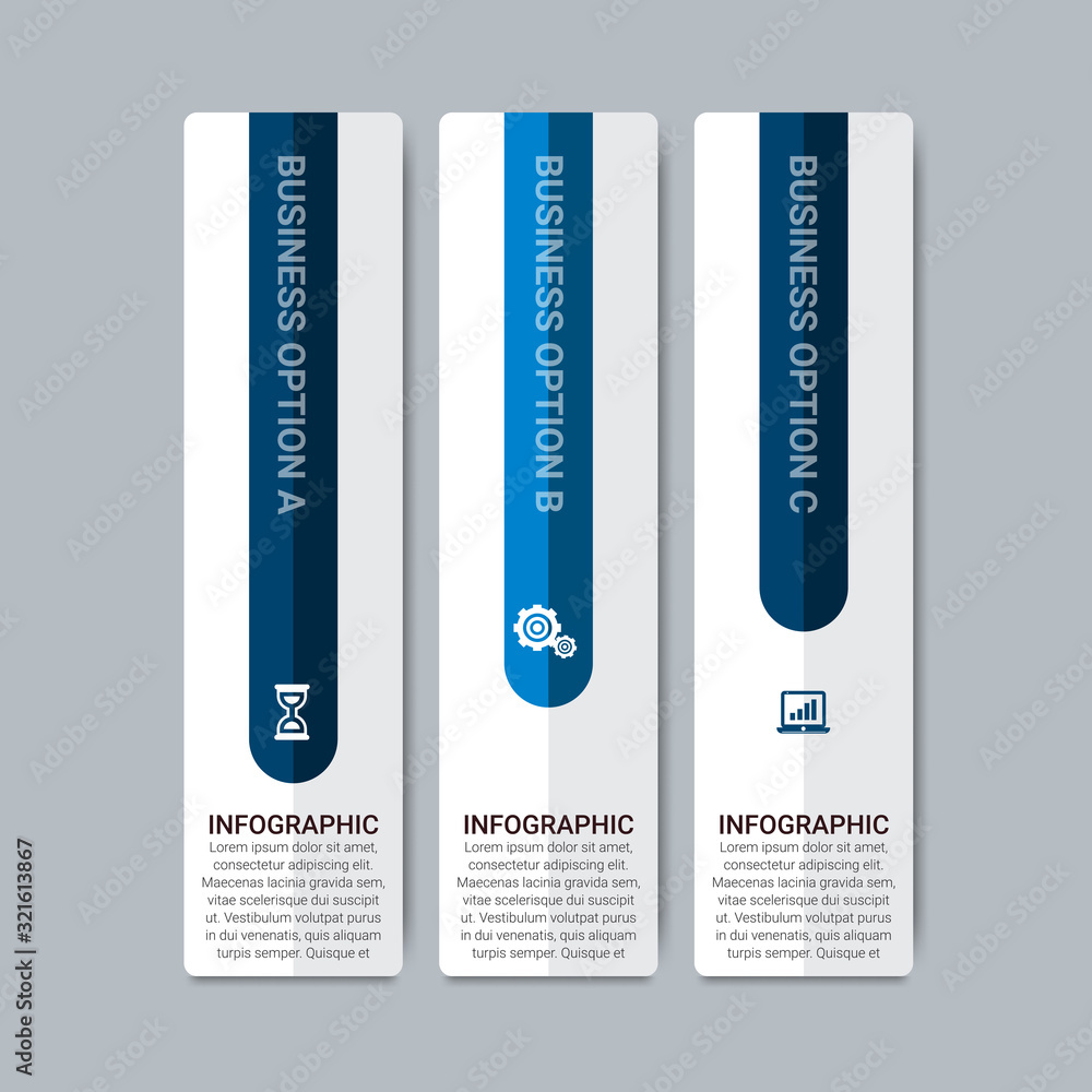 Poster business data visualization. process chart. abstract elements of graph, diagram with steps, options,