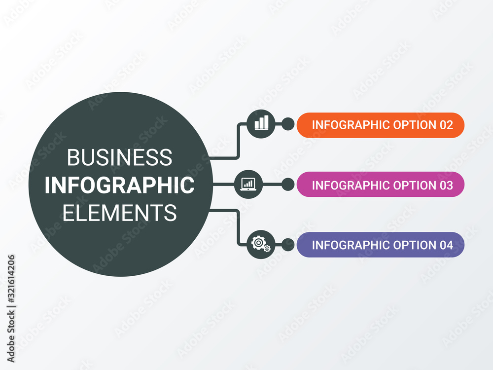 Poster vector infographic label design template with icons and options or steps. can be used for process di