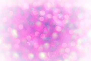 white and pink bokeh background with glitter.