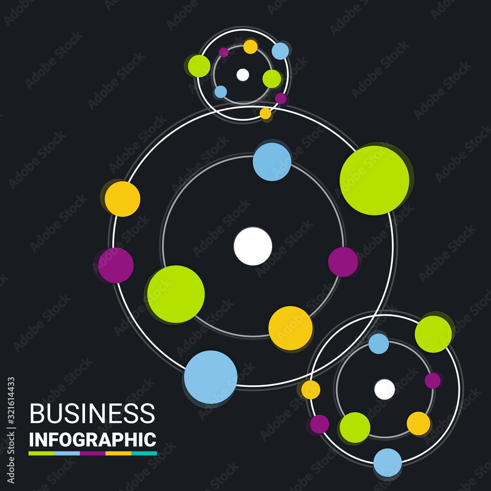 Poster vector infographic label design template with icons and options or steps. can be used for process di