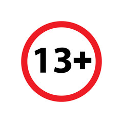 age limit icon design vector logo template EPS 10