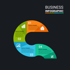 Vector Infographic label design template with icons and options or steps. Can be used for process diagram, presentations, workflow layout, banner, flow chart, info graph.