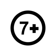 Fototapeta premium age limit icon design vector logo template EPS 10