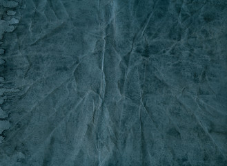 old blue paper, abstract background, hand-painted folds and stains, illustration