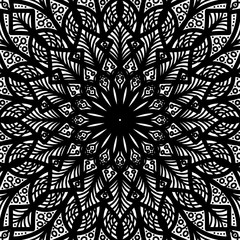 Abstract mandala on white background