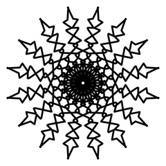 Abstract mandala on white background