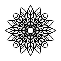 Abstract mandala on white background