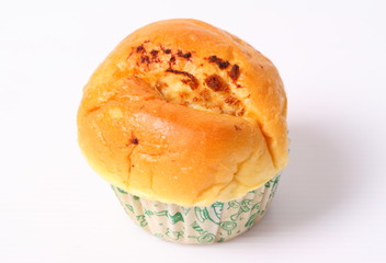 bun bread fill with custard cream