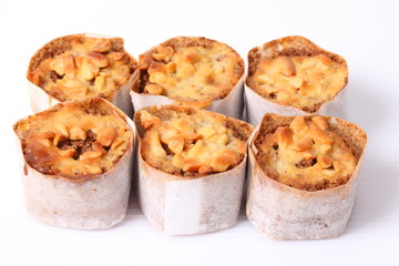 Cupcakes on white background