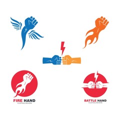 strong hand icon vector illustration