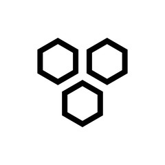 honeycomb icon design vector logo template EPS 10