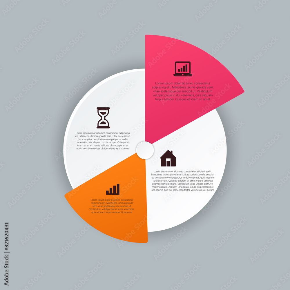 Poster vector infographic thin line design with icons and options or steps. infographics for business conce