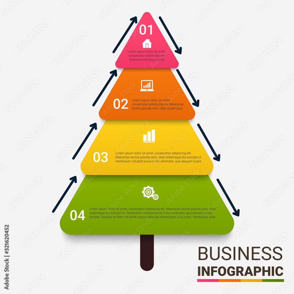 Poster vector infographic thin line design with icons and options or steps. infographics for business conce