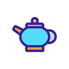 tea icon vector. Thin line sign. Isolated contour symbol illustration